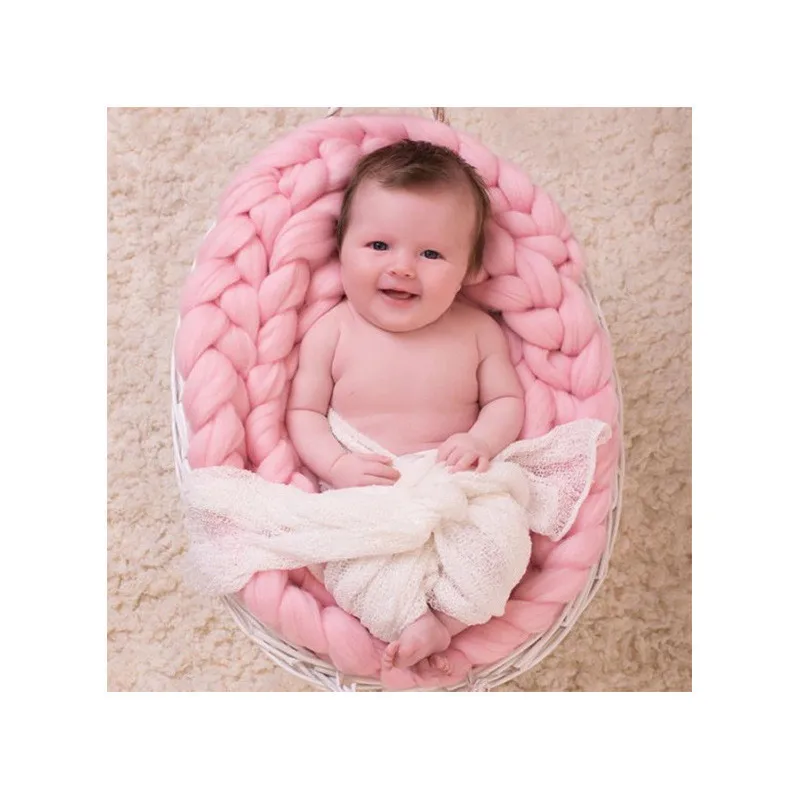 Crochet-Baby-Blankets-Newborn-Photography-Props-Best-Christmas-Gifts-for-Kids-Super-Round-Twist-Braids-Blanket