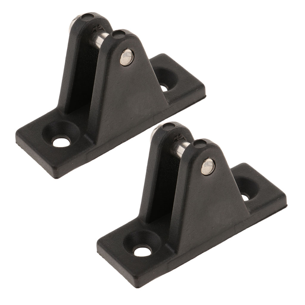 1 Pair Marine Bimini Boat Top Deck Hinge Side Mounting Deck Hinge Hardware