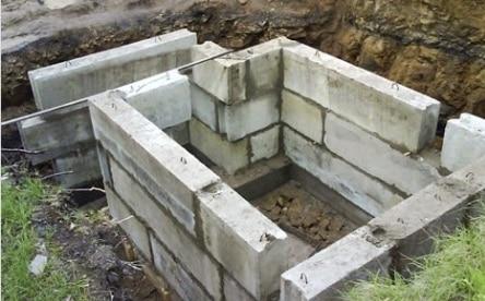 погреб из фундаментных блоков