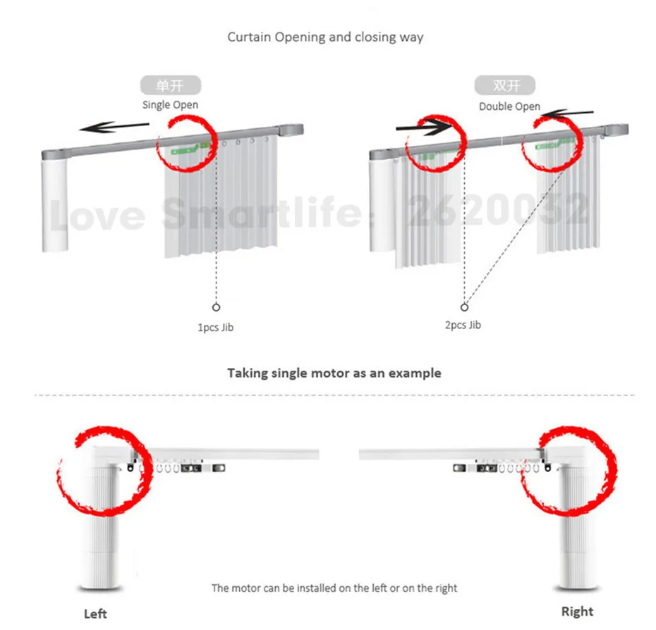 Dooya DT52S 75W+3M or Less Track+EU Type WIFI Curtain Switch,Tuya App Curtain Track Automatic System,Support Alexa Google Home-19