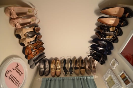 Cheap Repurposed Crown Molding Shoe Rack