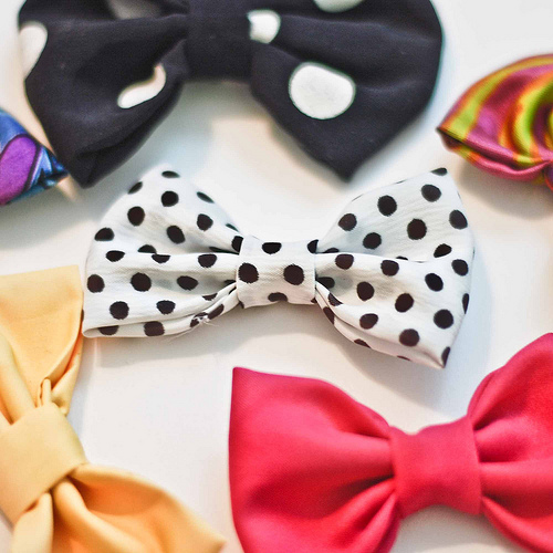 fabric scrap bows