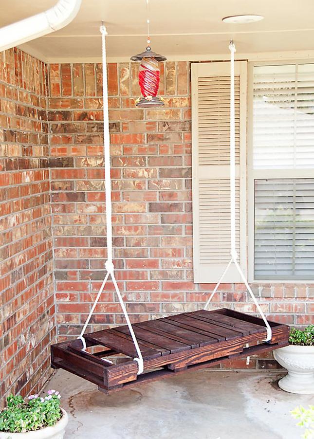 Diy hanging chair bench