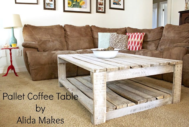 Diy pallet coffee table