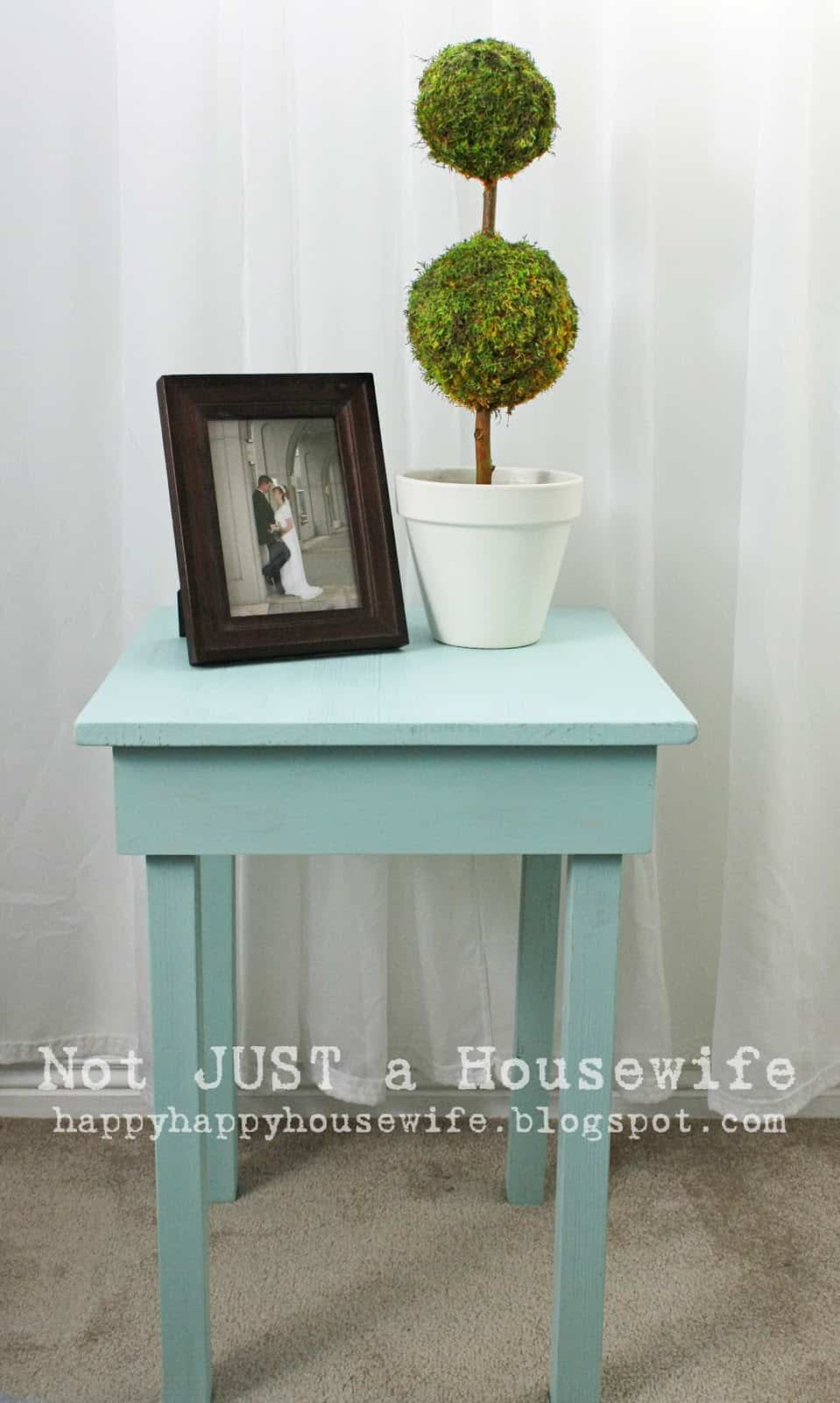 Simple wooden side table