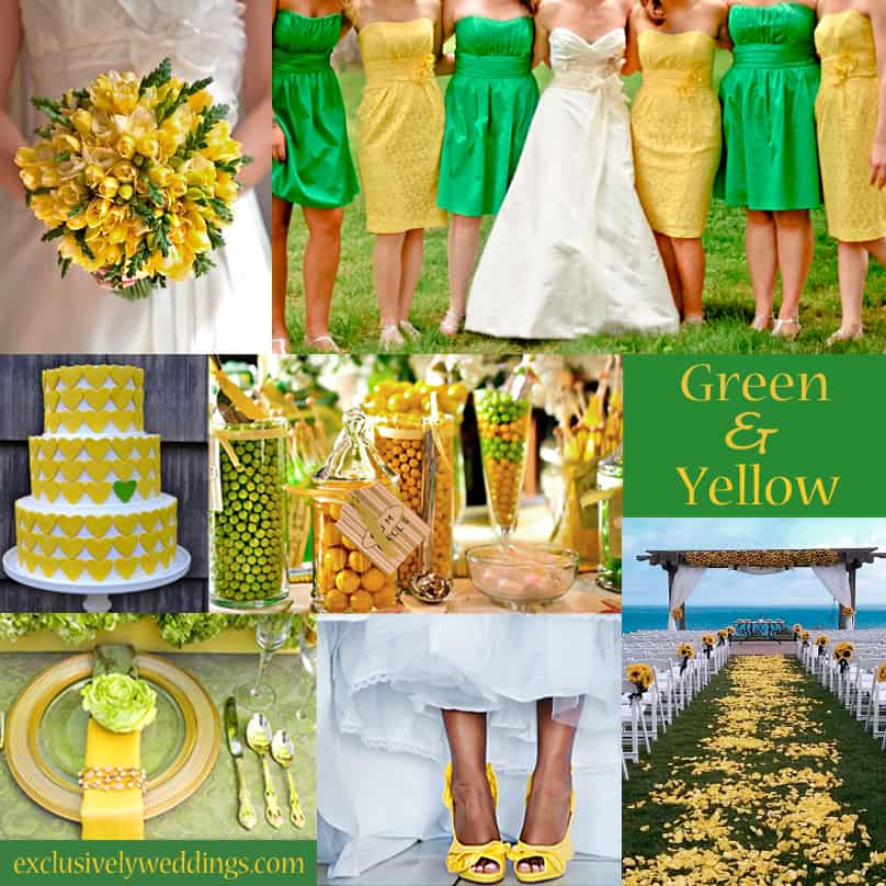 Yellow and bright green