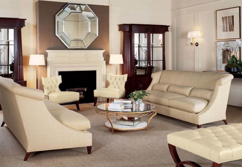 Cream balanced living room