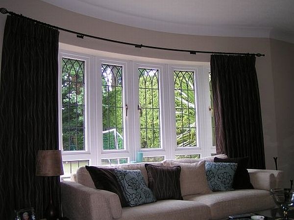 Bay windows curtains