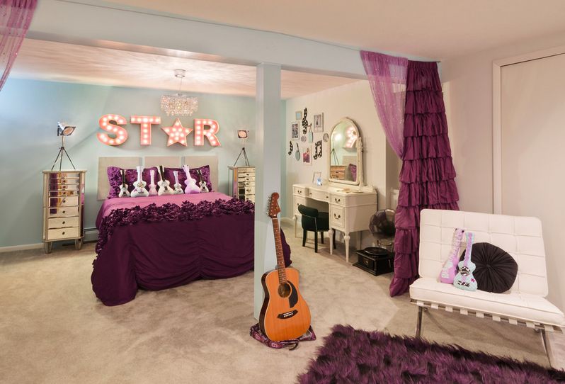 Rock star room for a girl