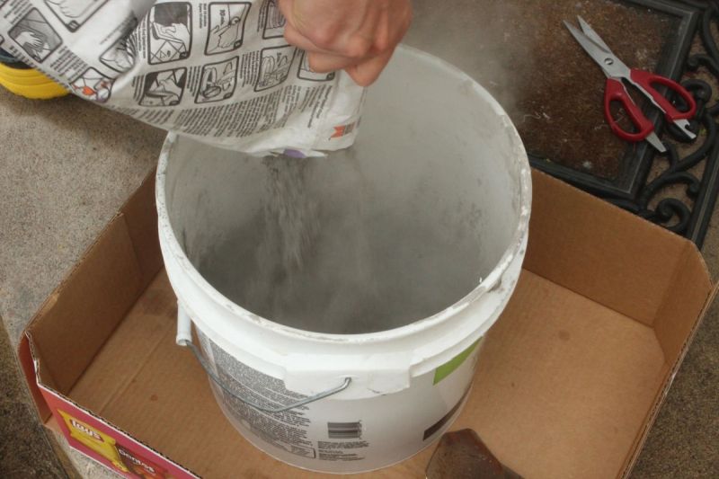 Prepare the grouting mix