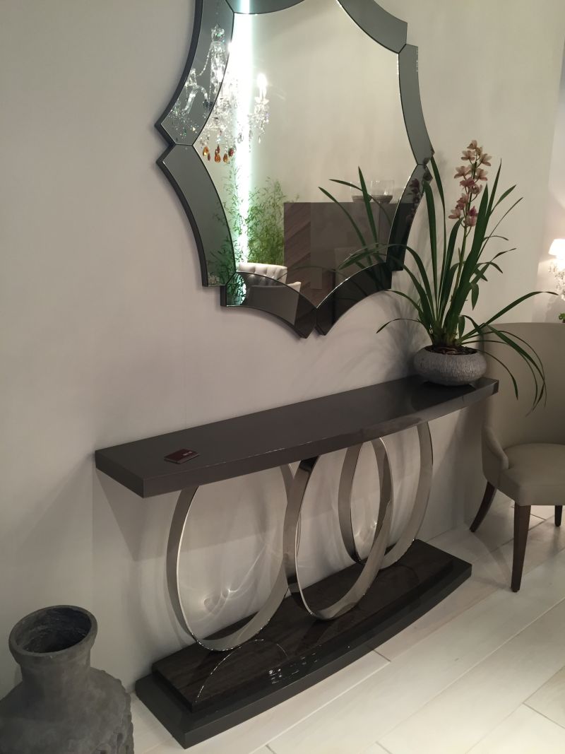 Black and silver - masculine console table