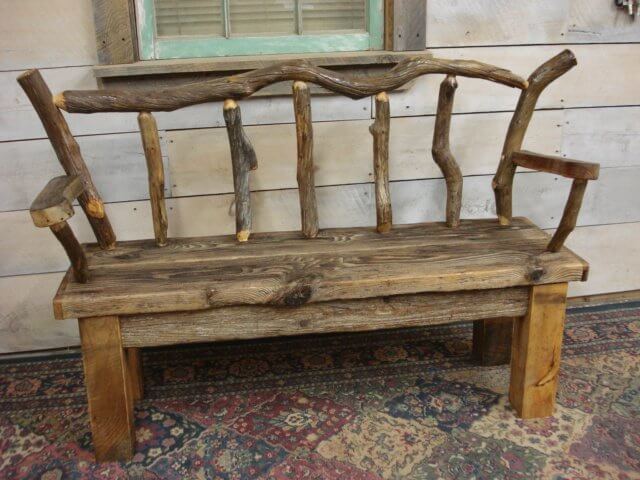 Driftwood Outdoor Bench