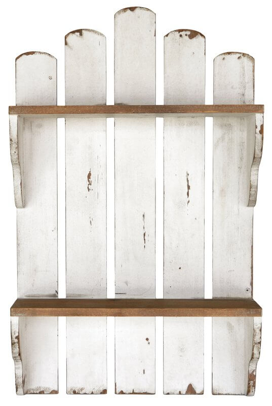 Picket Fence Kitchen Wall Shelf