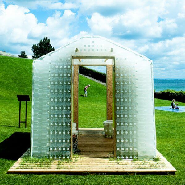 plastic bottle shed