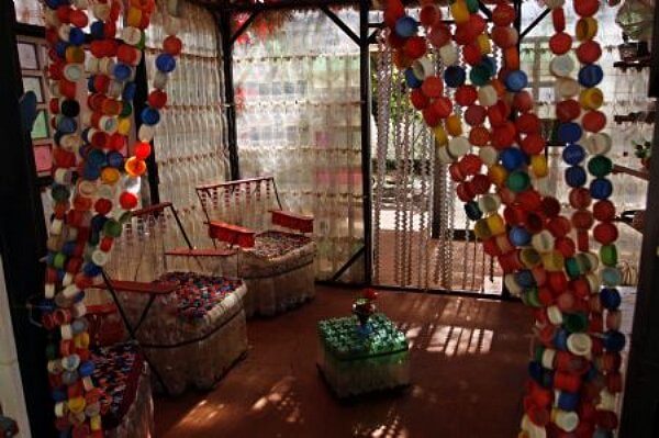 bottle cap curtains