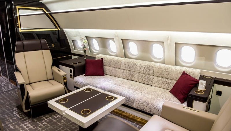 A Private-Jet Interior