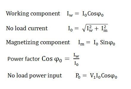 TRANSFORMER-ON-NO-LOAD-EQ