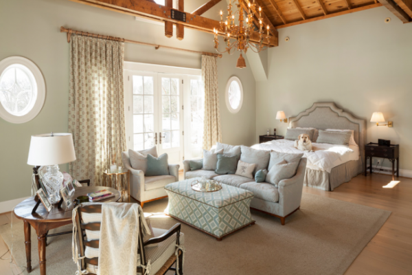 Разделение комнаты на 2 зоны спальни и гостиной