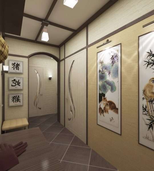 японский стиль в коридоре