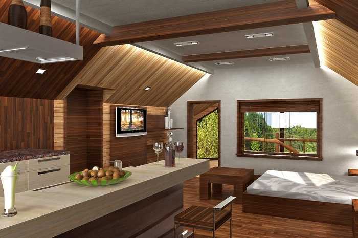 Фото 2: Красивая мансарда частного дома большой красивый дом, фото 2