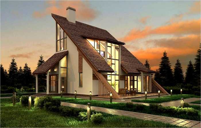 Фото 34: Красивый дом каркасный красивые частные дома фото, фото 34