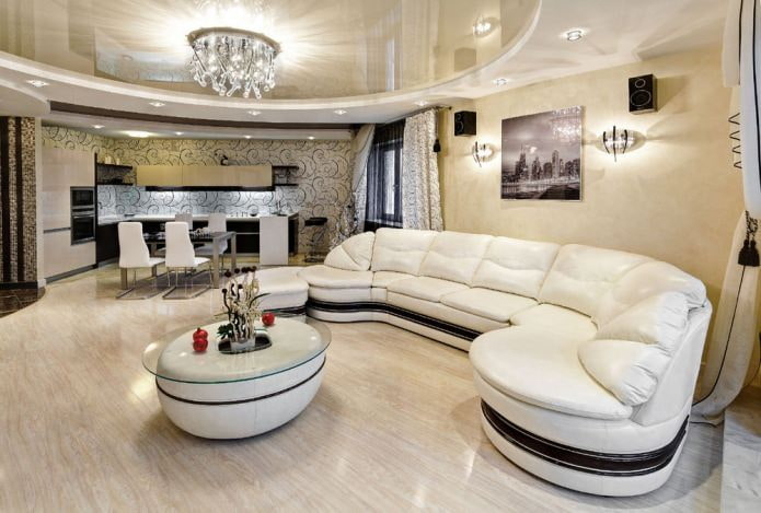 Пол в тон бежевого потолка Пол в тон бежевого потолка