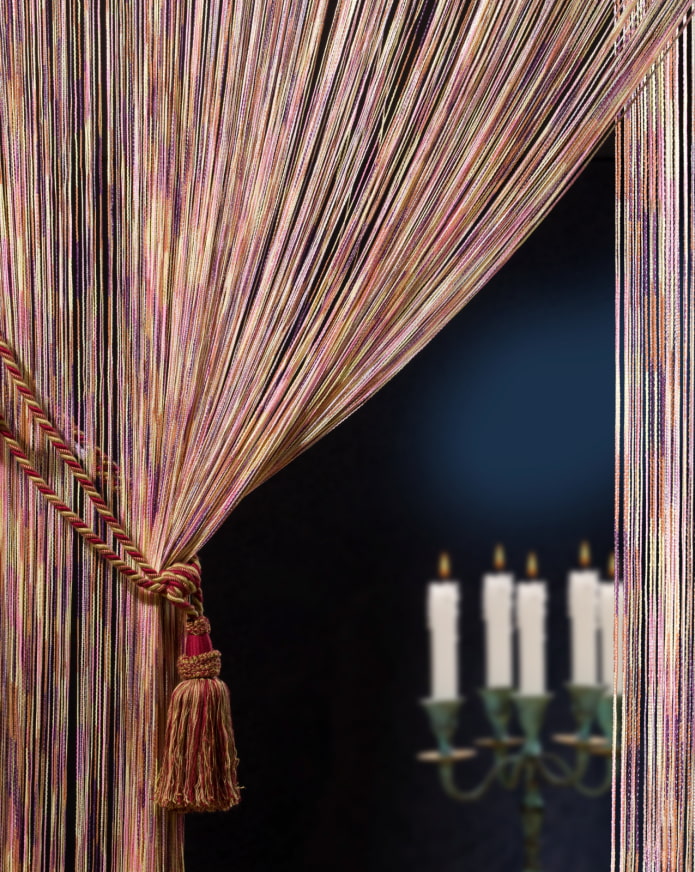 нитяные шторы с подхватами нитяные шторы с подхватами