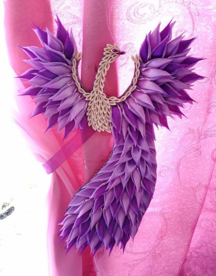 украшение для штор канзаши украшение для штор канзаши