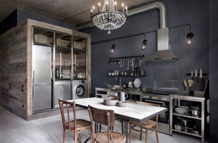 оформление стен в интерьере в стиле лофт оформление стен в интерьере в стиле лофт