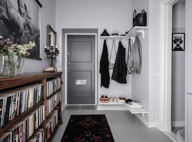 гардеробная в углу в интерьере коридора гардеробная в углу в интерьере коридора