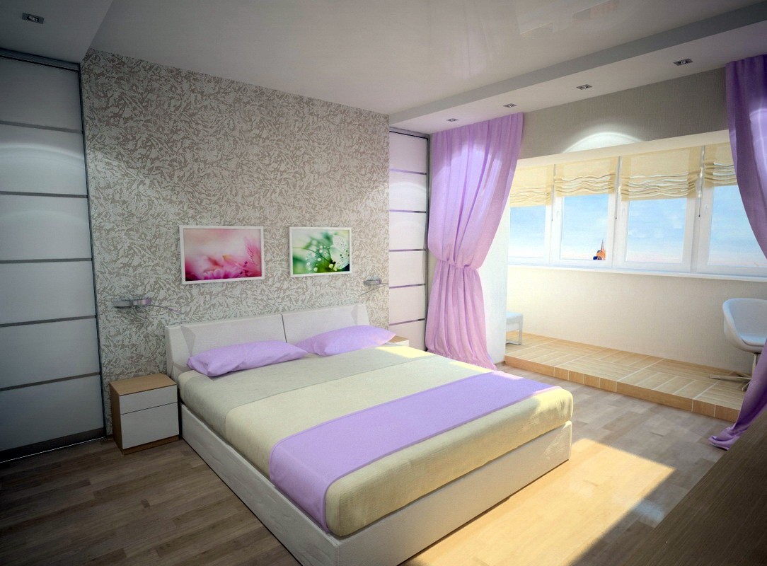 спальня с балконом для девочки