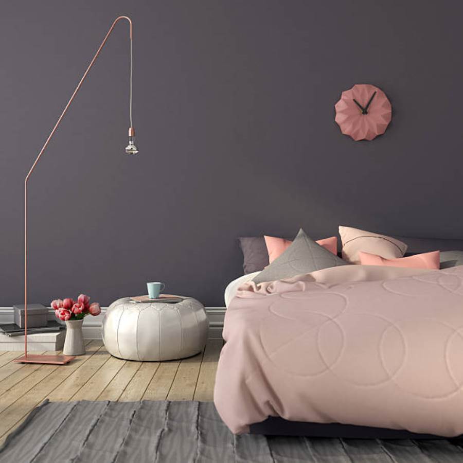 серо розовая спальня фото идеи