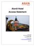 AlonA Hotel Access Statement