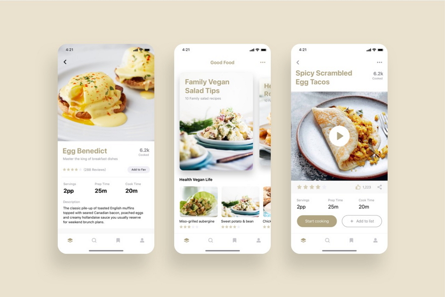 Good Food Recipes App UI Kit