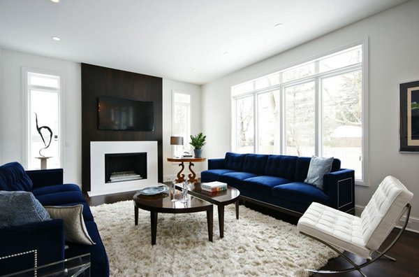 royal blue sofas