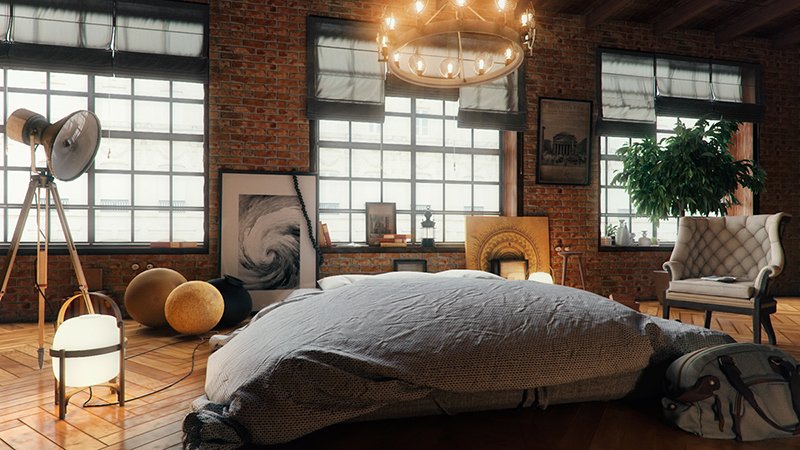 Alek Loft Bedroom