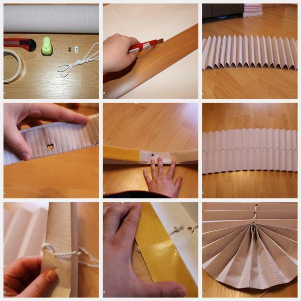 Римские шторы из обоев можно изготовить в домашних условиях своими руками