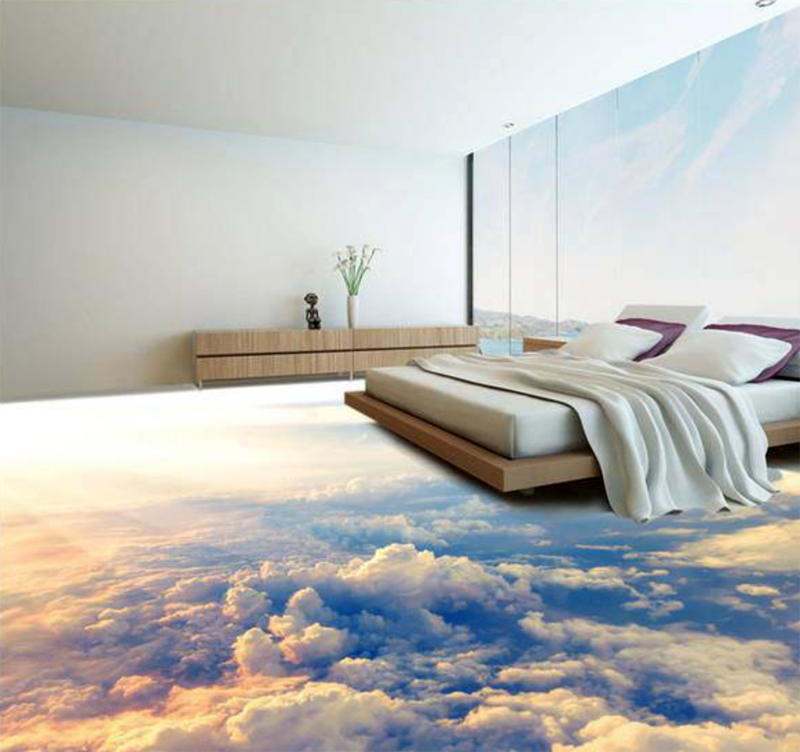 Изображение воздушного пространства в спальне