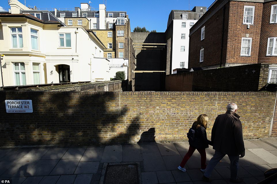 The façade hid a gap created when two houses were knocked down to provide space for the locomotives to vent off fumes