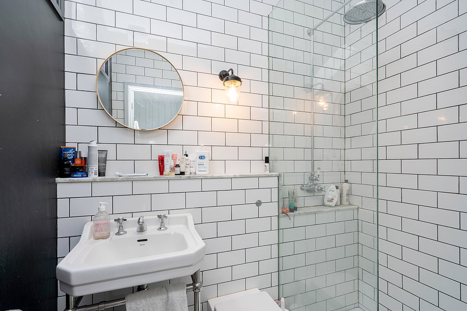 The unique, stylish property in the south of the capital comes with a bright, modern bathroom as well as two bedrooms