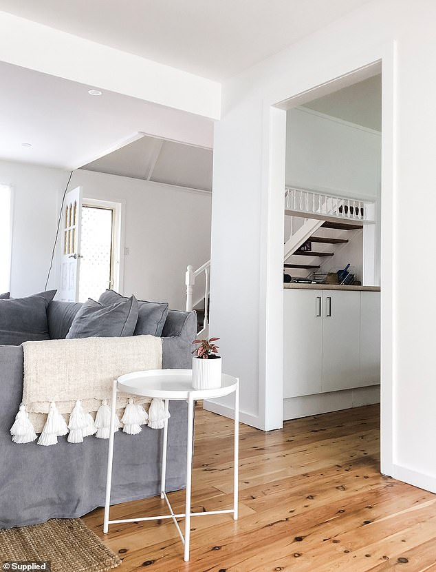 AFTER: the couple chose to keep the original floor plan and modernise the design to 