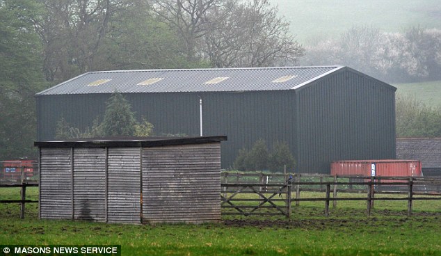 The barn at Northaw Brook Meadow built by Alan Beesley and his wife Sarah