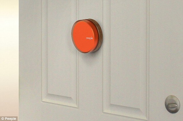 The Peeble can be attached to conventional peepholes and allows householders to see who is outside their door even when they are not at home themselves