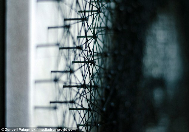 The final product bears a striking resemblance to the late pop superstar and uses up to 15,000 nails to create the look