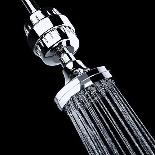 AquaBliss High Output 12-Stage Shower Filter - Reduces Dry Itchy Skin, Dandruff, Eczema, and Dramatically Improves The Condition of Your Skin, Hair and Nails - Chrome (SF100)