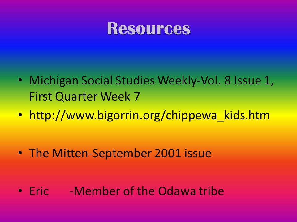 Resources Michigan Social Studies Weekly-Vol.