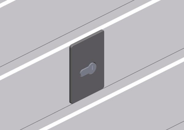 Ворота оснащены ригельным замком усиленной конструкции с двусторонним запиранием