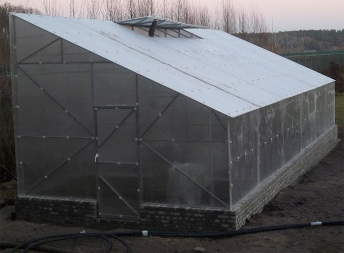 односкатная теплица