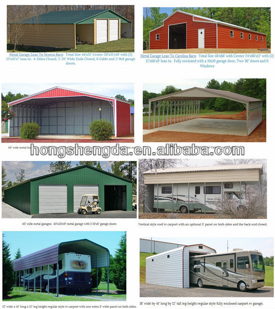 car garage design/container garage/steel garage