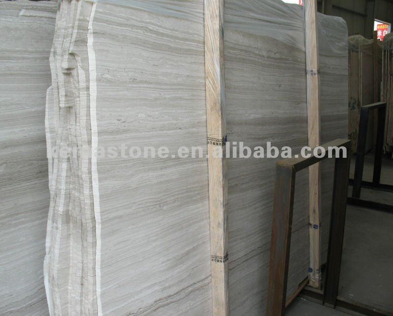 White and Gray Wood Veins Marble